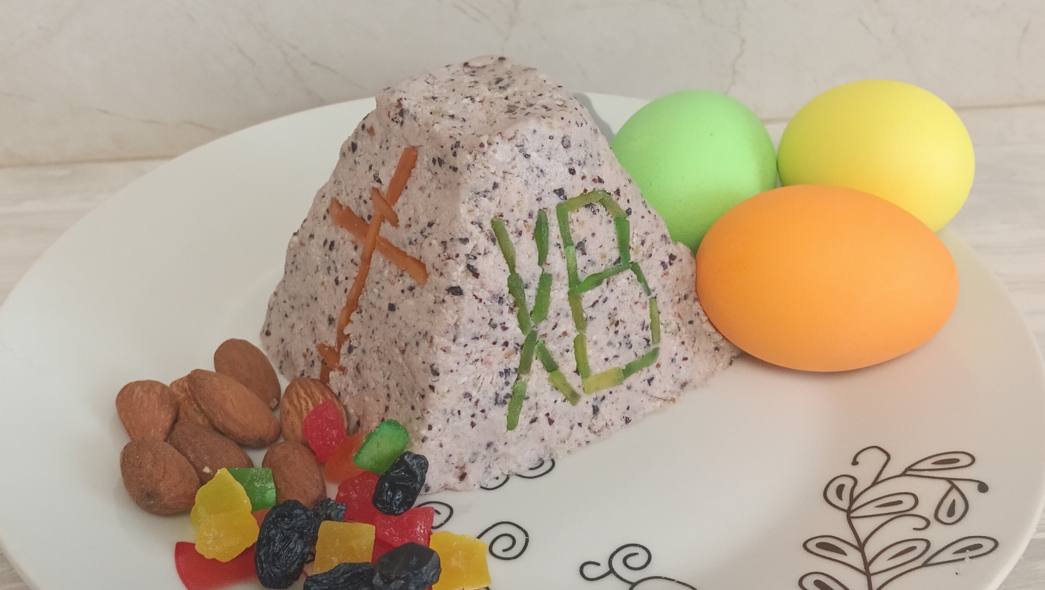 Пасха 🕊️ из творога.(authentic)