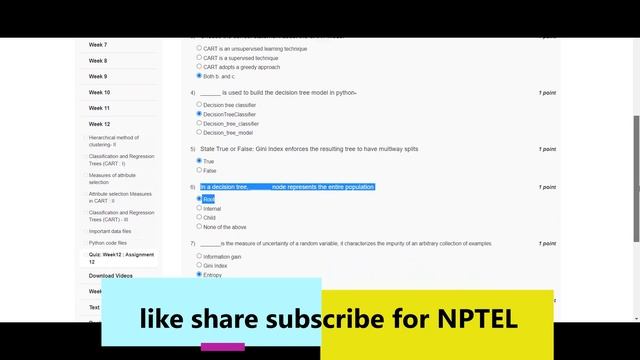 Data Analytics with Python | NPTEL | Week 12 | assignment solution 12 | 2022 смотреть онлайн