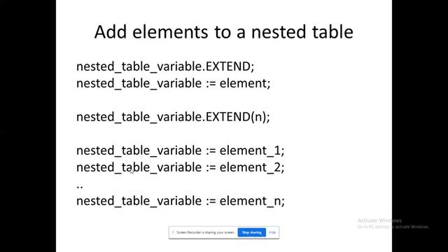 ORACLE Training Composite Data Types Usage in PL/SQL смотреть онлайн