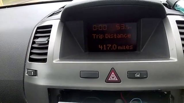 How to reset Zafira B trip consumption ,stop watch ,mpg ,range ETC CD30 смотреть онлайн