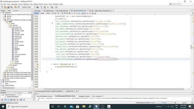 Part-20 JAVA- Fees Management System | Edit Fess Details(Update Fees Details)| Unique Developer| смотреть онлайн