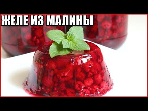 Желе из малины. Узнай простой и вкусный рецепт / как приготовить желе из малины смотреть онлайн