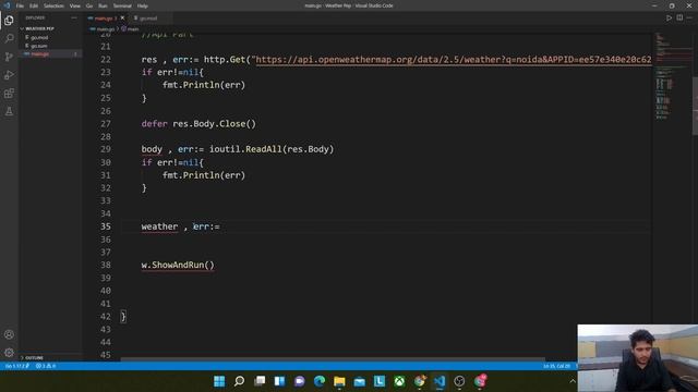 Weather app in Go and fyne | Build Virtual OS using golang | LRC DEV hiring task смотреть онлайн