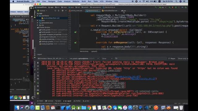 upload photo from android to php server using OkHttp #4 смотреть онлайн