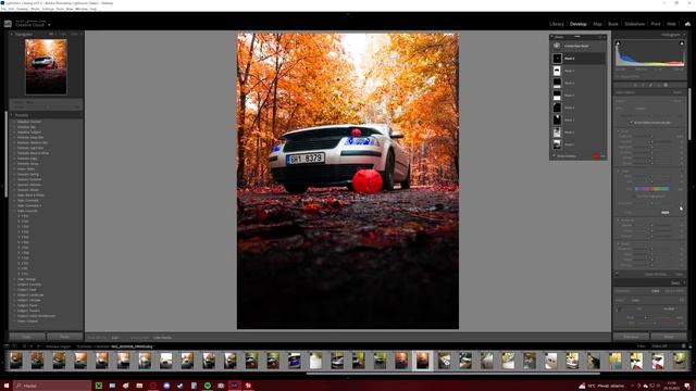 Podzimní magie: Editace fotky s autem! #adobelightroom смотреть онлайн