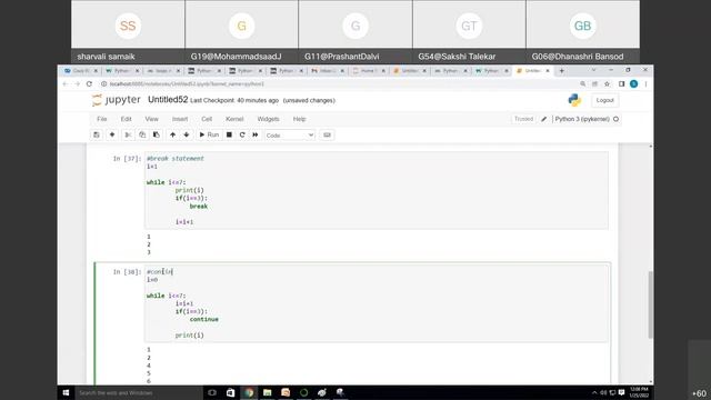 Python Programming Session-7 while loop, break, continue, pass смотреть онлайн