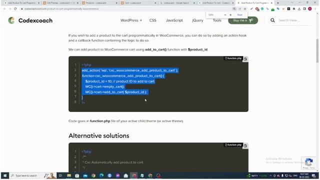How to Add Product to Cart Programmatically #woocommerce #wordpress смотреть онлайн