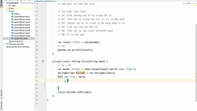 Java: Chuẩn hóa xâu họ và tên смотреть онлайн