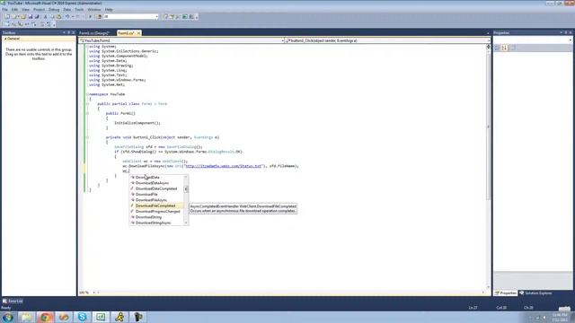C# Beginners Tutorial 73 WebClient Class pt 2 Downloading Files YouTube смотреть онлайн