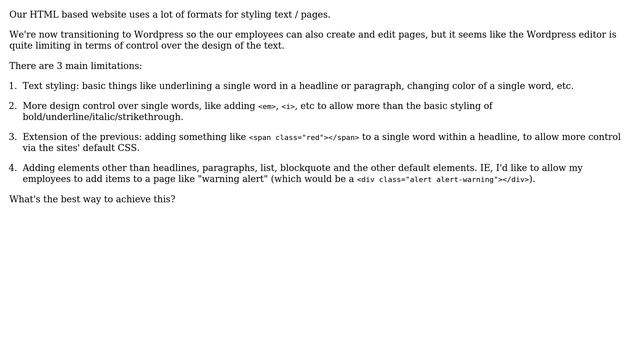 Wordpress: More HTML elements variety in visual editor смотреть онлайн
