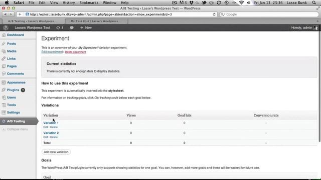 Introduction to the A/B Test for WordPress plugin (video demonstration) смотреть онлайн