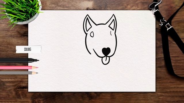 How to draw bull terrier easy step by step смотреть онлайн