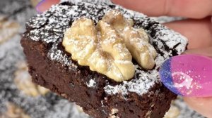 Брауни из красной фасоли и льняной муки ? Полезный десерт ?