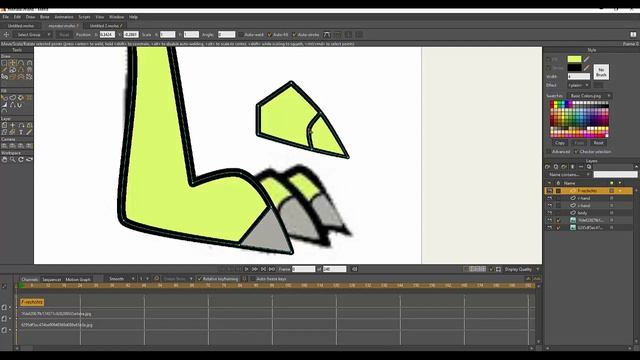 18. MOHO12. Draw legs. Рисуем ноги монстра смотреть онлайн