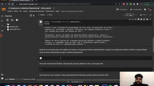 Trabalhando com arquivos no Python - Aula 20 - Python para Data Science смотреть онлайн