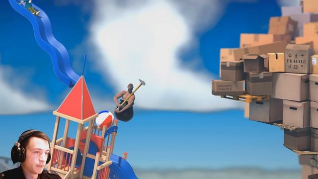 Лестница ада в Getting Over It with Bennett Foddy смотреть онлайн