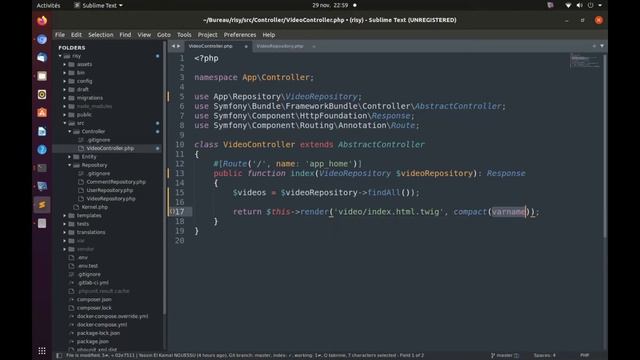 RISY 15 : RÉCUPÉRER LES OBJETS DE LA BASE DE DONNÉES (Symfony 5) смотреть онлайн