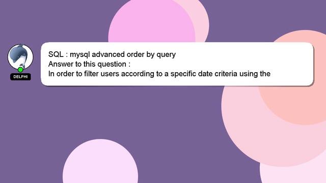 SQL : mysql advanced order by query смотреть онлайн