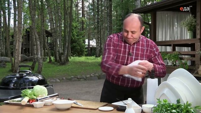 Лазерсон. Гриль Weber. Свиные рёбрышки в томатном маринаде смотреть онлайн