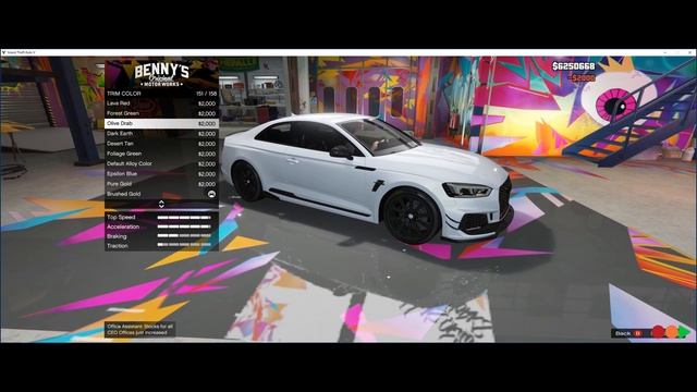 TUNiNG GTA5 - AUDI RS5 смотреть онлайн