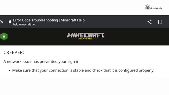 Error Code Creeper Minecraft - How To Fix