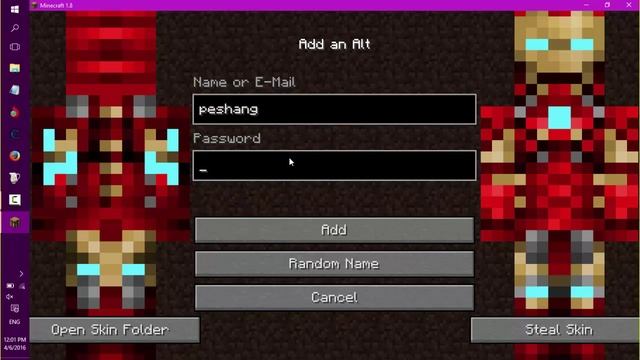 Mineshafter-How to change your skin version 1.8/1.9 works with multiplayer (cracked minecraft) смотреть онлайн