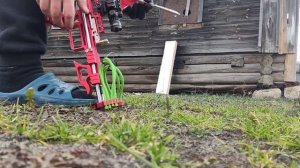 рыбалка с рогаткой,сравнение обычной рогатки с рогаткой ружьем с Алиэкспресс