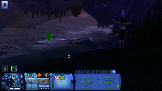 Обзор игры Sims 3 Ловим рыбу на природе смотреть онлайн