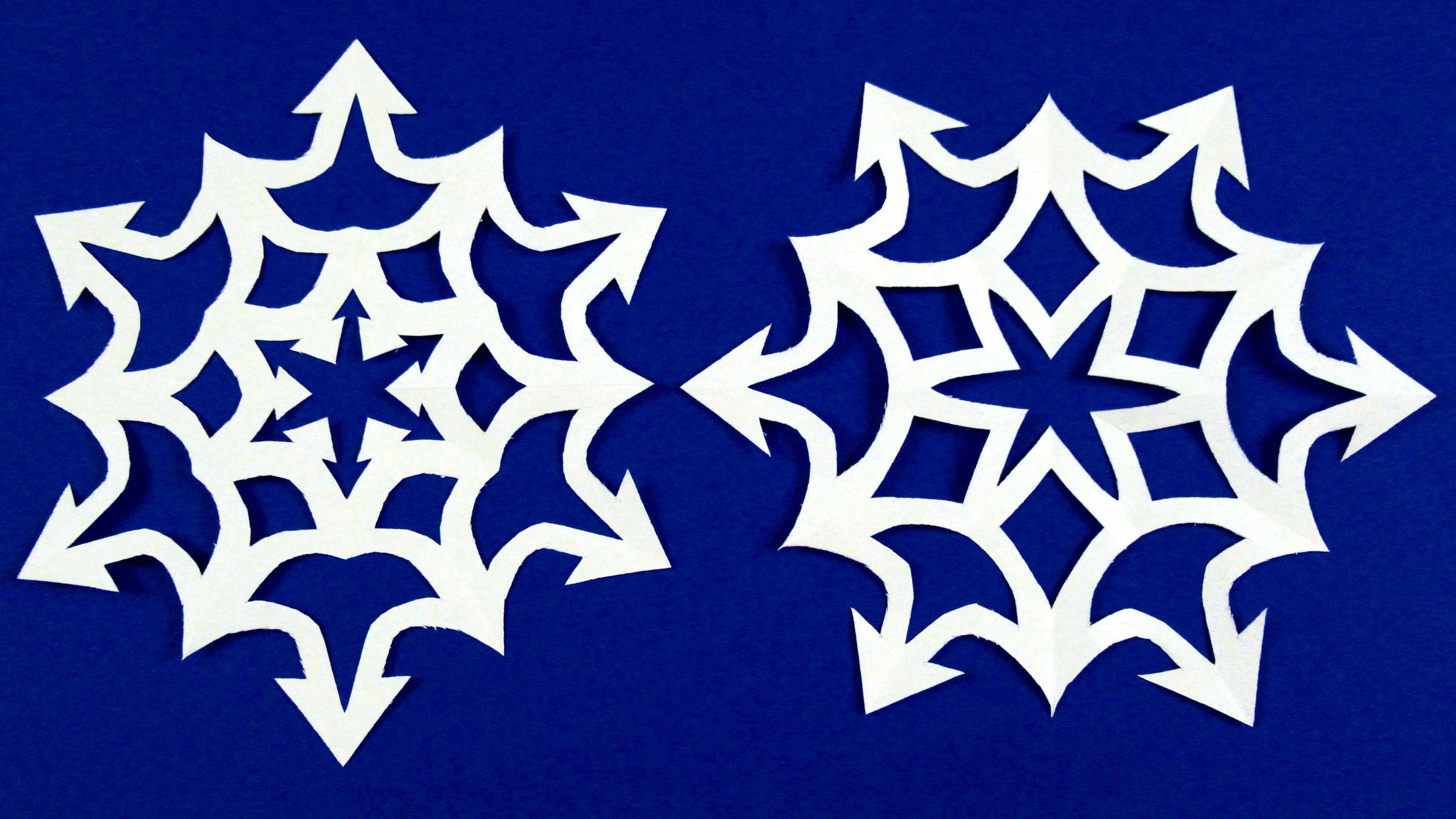 Как сделать снежинку из бумаги своими руками смотреть онлайн