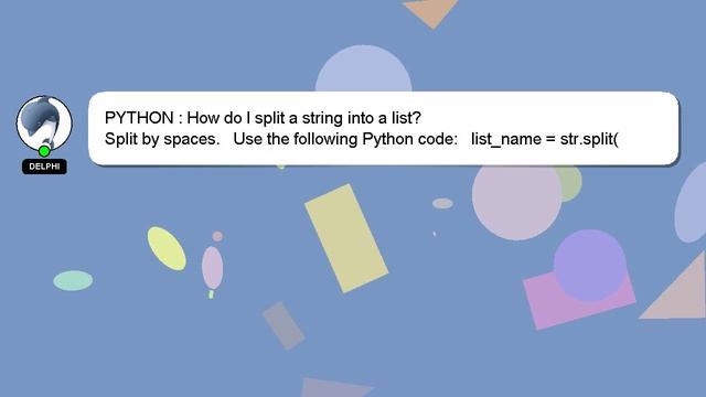 PYTHON : How do I split a string into a list? смотреть онлайн