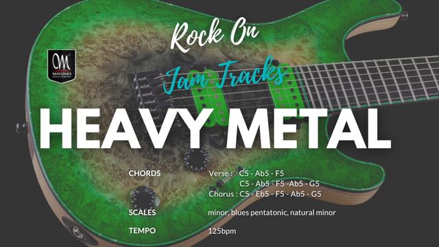 C Minor Modern Heavy Metal Guitar Backing Track смотреть онлайн