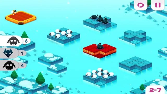 Divide By Sheep - Ice World 2-7 Walkthrough смотреть онлайн