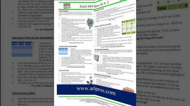 Microsoft Excel 2007 How-to Guide Version 2 смотреть онлайн