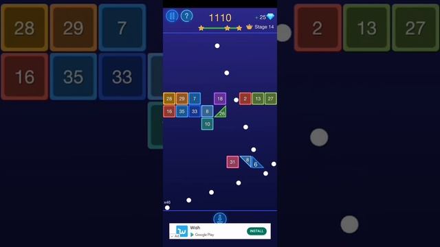 Level 14 | Bricks Breaker - Glow Balls смотреть онлайн