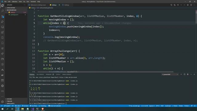 ArrayChallenge Moving Median in Javascript (NodeJs) смотреть онлайн