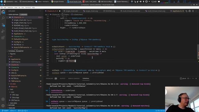 Haskell by Example - 9 - Multithreading, Parallel Processing Chains смотреть онлайн