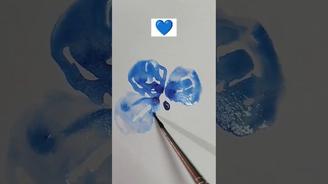 Easy watercolor Flowers?? | #trending #drawing #watercolor #flowers #easydrawing смотреть онлайн