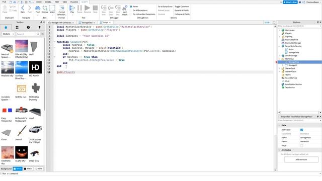 Roblox Studio : How to make Extra Slot Gamepass (Storage System) смотреть онлайн