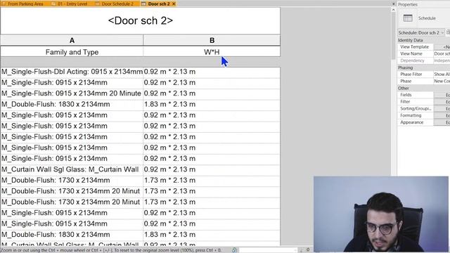 Revit Schedule Tutorial -Calculated and Combined Parameters смотреть онлайн