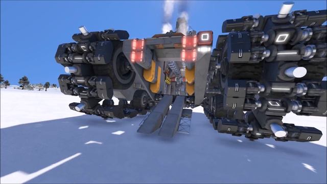 'Claymore' Chaingun Tank - Working tracks and a PMW | Space Engineers смотреть онлайн