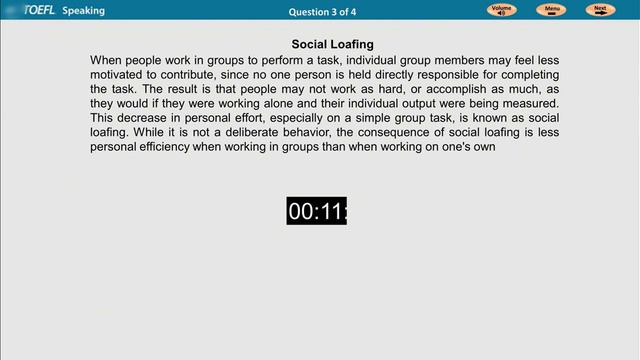 (New Version) TOEFL Speaking Practice Test 4