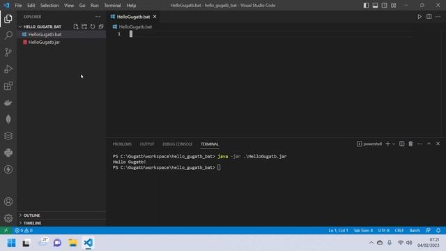 Run jar file with batch script (bat file) - No Talk смотреть онлайн