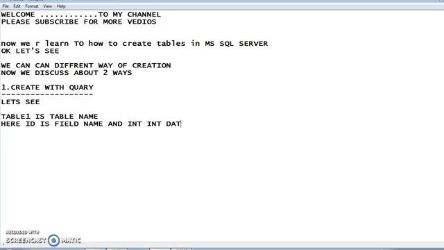 3 HOW TO CREATE TABLES IN MS SQL SERVER смотреть онлайн