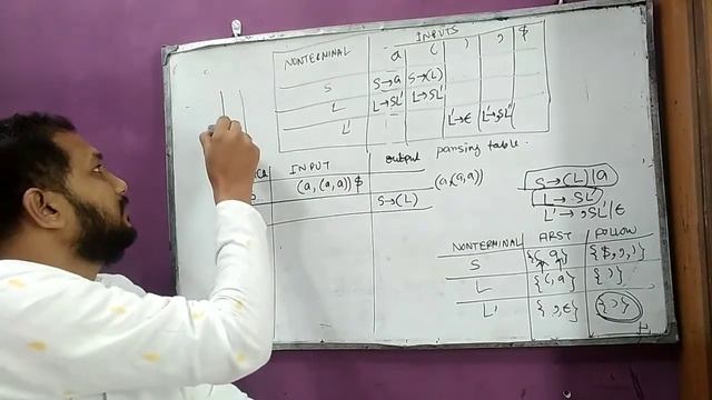 Predictive parsing table creation| A grammar is LL(1)?|Compiler design #parser #LL1 смотреть онлайн