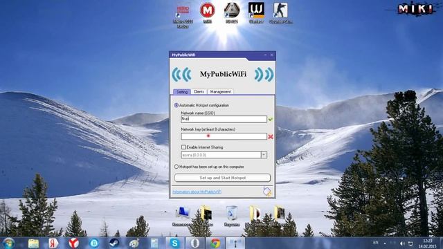 Раздача WiFi без роутер с ноутбука.Программа для раздачи WiFi (MyPublicWiFi) смотреть онлайн