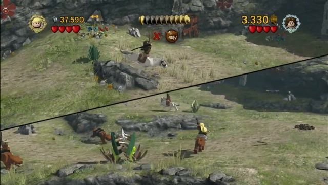 Lego LotR прохождение, серия 13-ая, о том как опасно играть у обрыва. смотреть онлайн