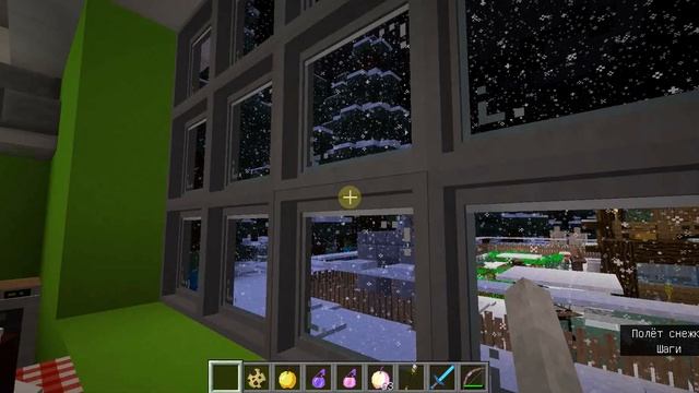 Снегопад в снежном биоме (Minecraft с модами ) смотреть онлайн