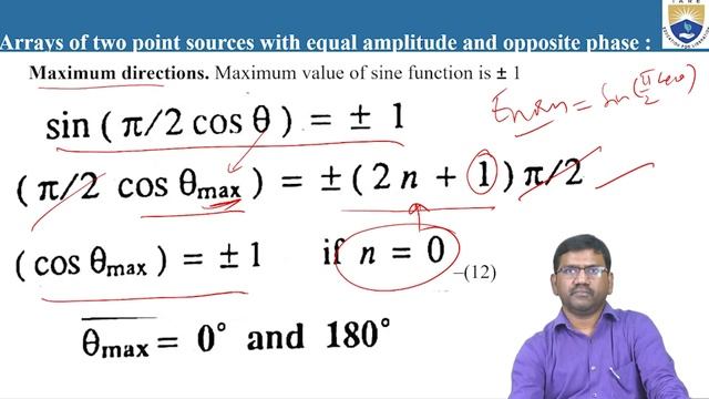 Two Point Sources with Equal Amplitude, Opposite Phase, Multiplication by Dr. V Kishen Ajay Kumar смотреть онлайн