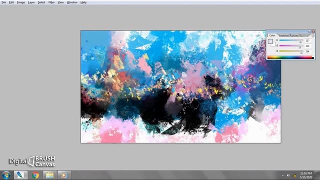 Easily create abstract painting in Photoshop | Digital Painting | how to make digital art смотреть онлайн