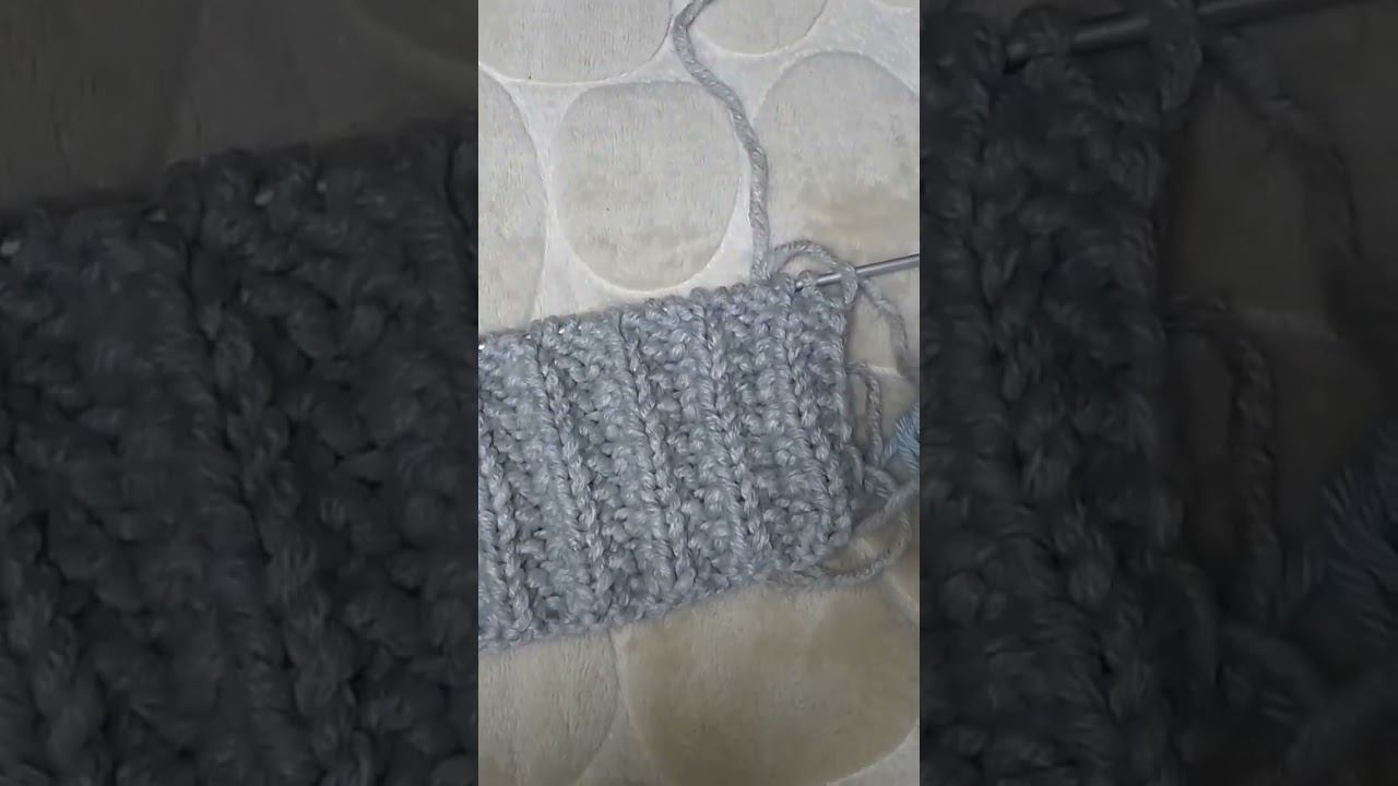 Узор два ряда. Фальшивая английская резинка #knitting #вязание смотреть онлайн